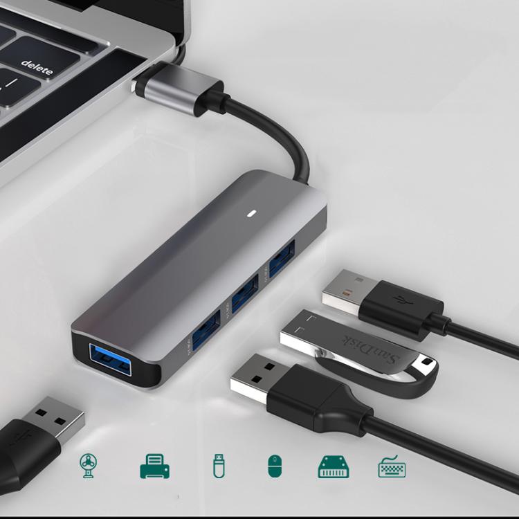 Stazione di docking HUB multifunzionale Blueendless Type-C Expansion Dock, 4-in-1 USB3.0 x 4, 5-in-1 USB3.0 x 3 + SD/TF3.0