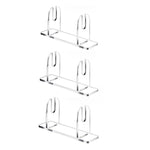 Espositore per ventagli pieghevoli in acrilico, 2pcs /Pack, 3pcs /Pack
