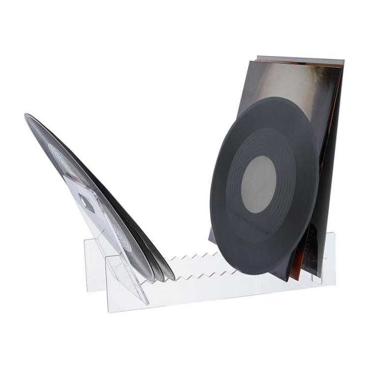 Supporto per CD in vinile in acrilico rimovibile da tavolo, espositore per album e libri