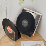 Supporto per CD in vinile in acrilico rimovibile da tavolo, espositore per album e libri
