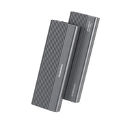 Blueendless 2818SN M.2 Nvme / Sata Dual-protocol Mobile Hard Disk Box, with Type-C to USB-A Cable, with 2-in-1 Cable