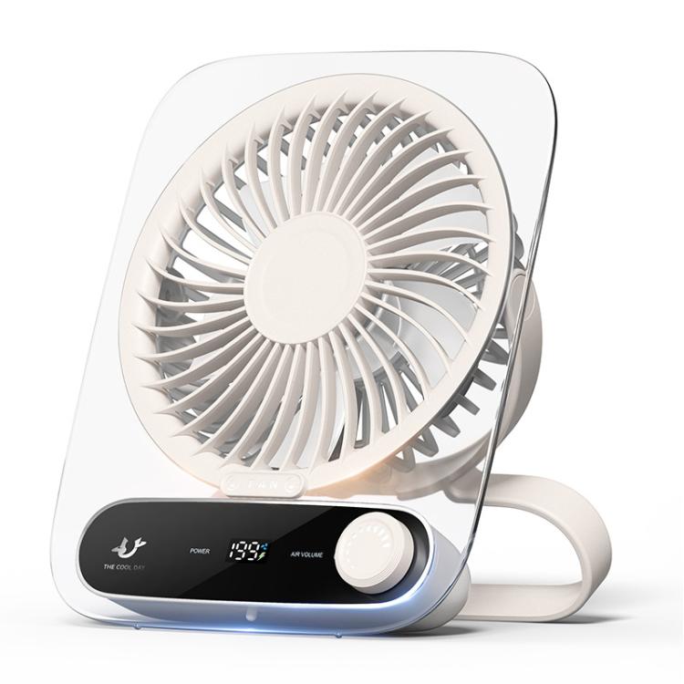 Ventilatore da tavolo a parete a 199 velocità con maniglia e luce integrata, aromaterapia in cotone