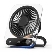Ventilatore da tavolo a parete a 199 velocità con maniglia e luce integrata, aromaterapia in cotone