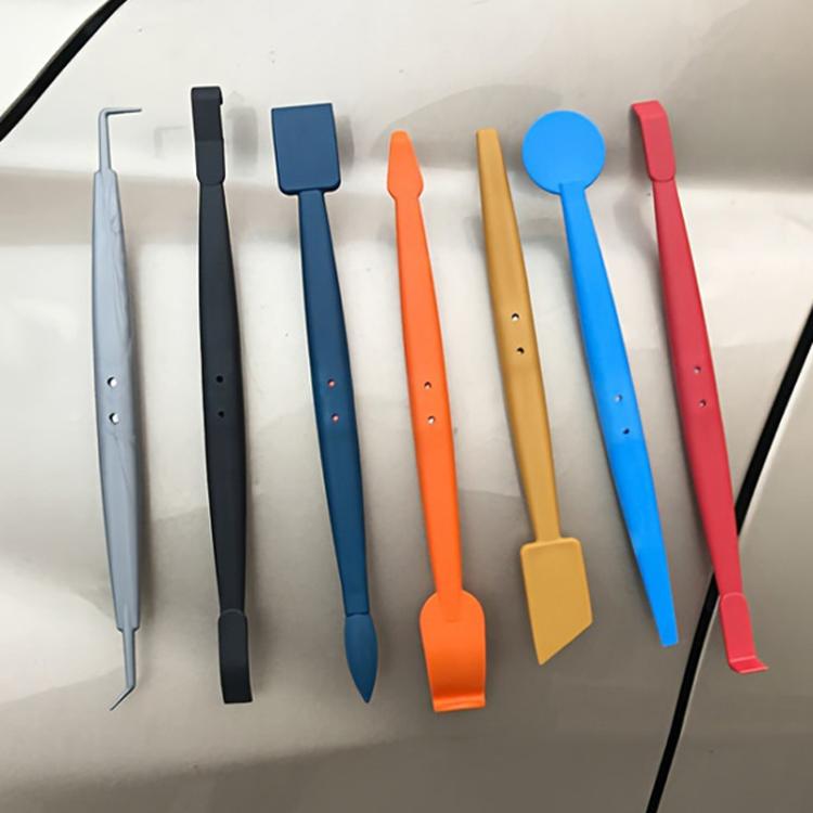 Strumento per la rifinitura dei bordi dell'involucro dell'auto, pellicola solare con kit raschietto magnetico, 7pcs /Set
