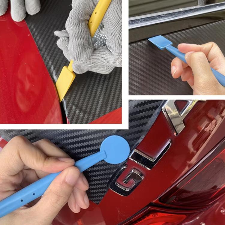 Strumento per la rifinitura dei bordi dell'involucro dell'auto, pellicola solare con kit raschietto magnetico, 7pcs /Set