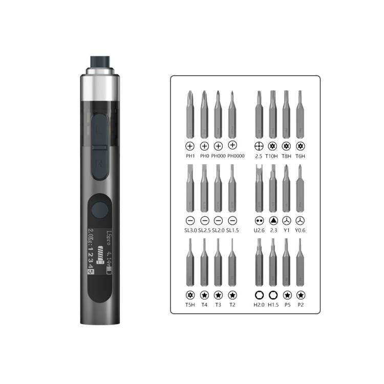 Set di cacciaviti elettrici multifunzione per la riparazione di telefoni cellulari, MaAnt L5Pro With 24 Batches, MaAnt L5 With 12 Batches