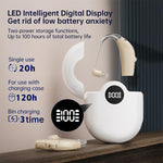 Apparecchio acustico antirumore con display digitale e custodia