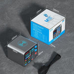 MaAnt DianBa No.1 Pro Caricabatterie multiporta 9 porte con display digitale Caricabatterie wireless, DianBa No.1 Pro, EU Plug