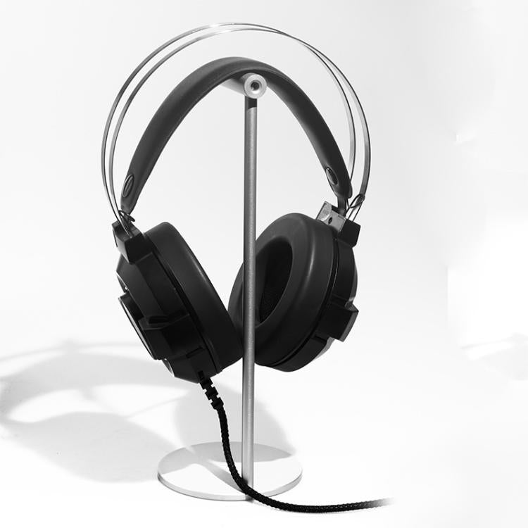 Supporto per cuffie in lega di alluminio, supporto per display per cuffie, All-aluminum Alloy Silver Gray, All-aluminum Alloy Black
