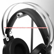 Supporto per cuffie in lega di alluminio, supporto per display per cuffie, All-aluminum Alloy Silver Gray, All-aluminum Alloy Black