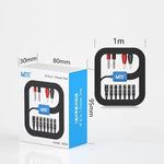 MaAnt M064 1M 8 in 1 Cavo di alimentazione flessibile per test di linea, M064