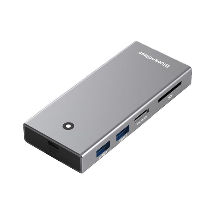 Blueendless M.2 Nvme/Sata HUB per disco rigido a doppio protocollo, 4K60Hz+USB 10G x 2+Type-C 10G+PD100W, USB 10G x 2 + Type-C 10G + 5V2A, USB2.0 x 2 + SD/TF2.0