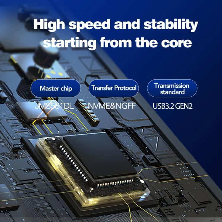 Blueendless M.2 Nvme/Sata HUB per disco rigido a doppio protocollo, 4K60Hz+USB 10G x 2+Type-C 10G+PD100W, USB 10G x 2 + Type-C 10G + 5V2A, USB2.0 x 2 + SD/TF2.0
