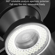 Lampada a LED polarizzata ad anello per microscopio per riparazione di telefoni cellulari, 96 perline, luci di riempimento antiriflesso, MY-038 96 Beads