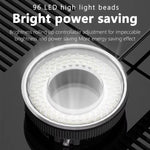 Lampada a LED polarizzata ad anello per microscopio per riparazione di telefoni cellulari, 96 perline, luci di riempimento antiriflesso, MY-038 96 Beads
