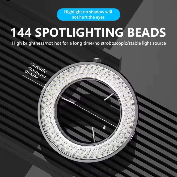 Riparazione del telefono cellulare 144 perline microscopio anello sorgente luminosa, MY-037 144 Beads