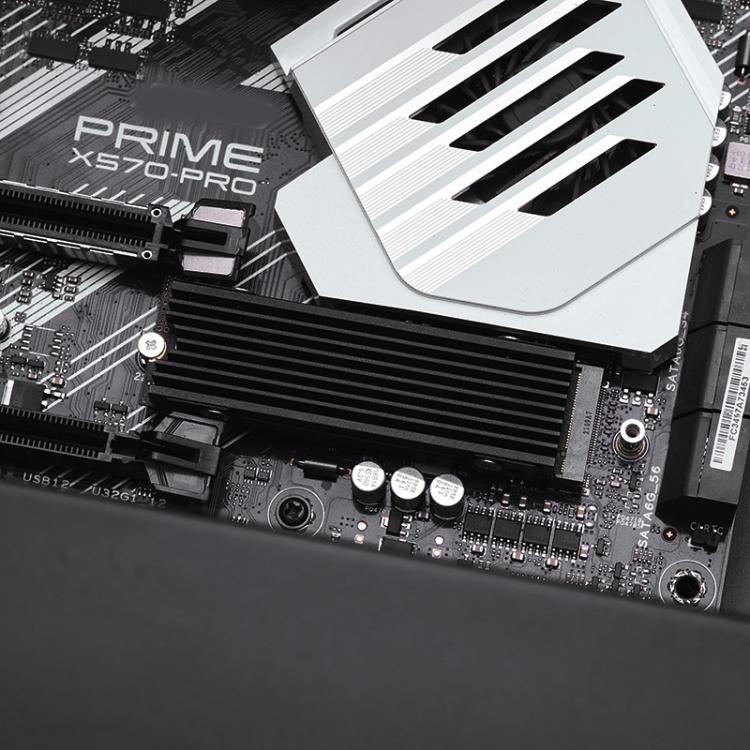 Dissipatore di calore in alluminio per radiatore SSD NVME M.2 2280 FinalCool per PC desktop PS5, M.2 2280 Black, M.2 2280 Silver, M.2 2280 Red