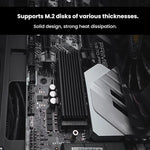 Dissipatore di calore in alluminio per radiatore SSD NVME M.2 2280 FinalCool per PC desktop PS5, M.2 2280 Black, M.2 2280 Silver, M.2 2280 Red