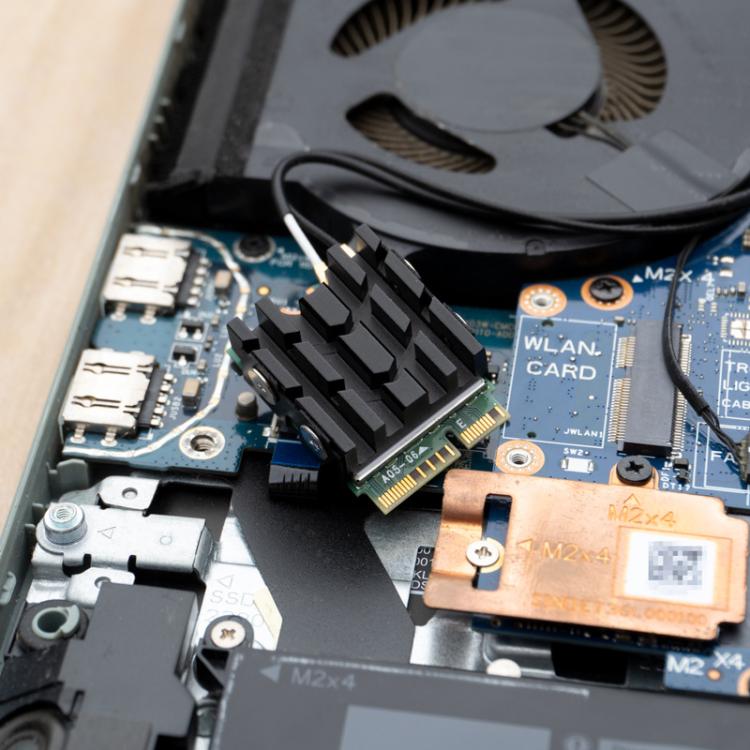 Dissipatore di calore per SSD M.2 2230 FinalCool Radiatore per unità disco rigido in alluminio, M.2 2230 Black