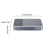 JEYI mSATA a USB 3.1 Tipo-C 6 Gbps SSD Enclosure Adapter Case Custodia SSD esterna in alluminio, JEYI