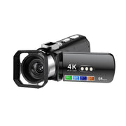 Videocamera digitale WiFi HD 4K senza luce e visione notturna colorata, Black, Black + Fill Light, Black + Lens Hood, Black + Wireless Noise Reduction Microphone, Black + Bracket, Black 4pcs /Set, Red, Red + Fill Light, Red + Lens Hood                 ...