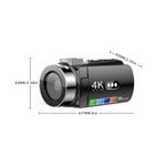 Videocamera digitale WiFi HD 4K con microfono wireless