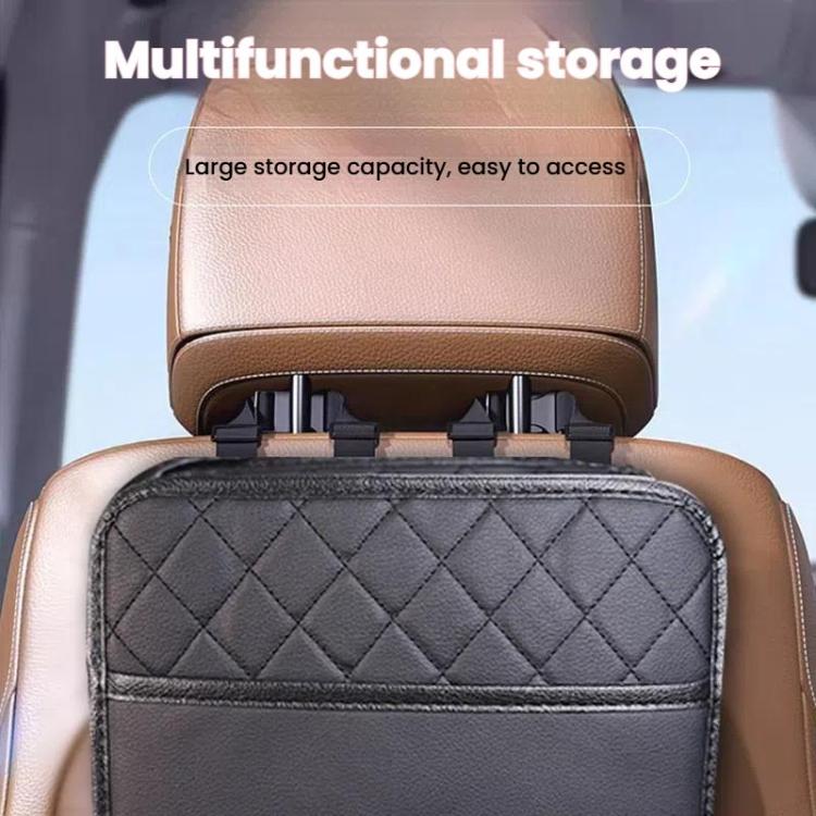 Borsa portaoggetti multifunzionale per sedile posteriore auto, cestino per rifiuti in pelle per auto, prodotti decorativi