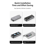 Blueendless M.2 Nvme SSD Box Lettore di dischi rigidi da 40 Gbps, USB4 Box, USB4 Box with RGB Lights + Fan