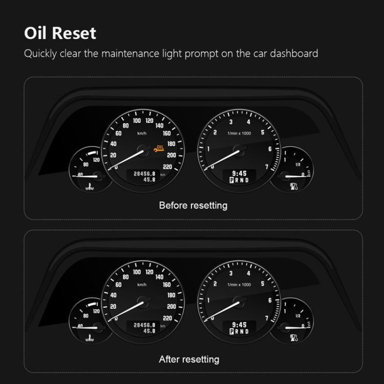 Lettore di codici di reset dell'olio per auto Strumento di diagnosi dei guasti con azzeramento della spia di manutenzione dell'auto, M302