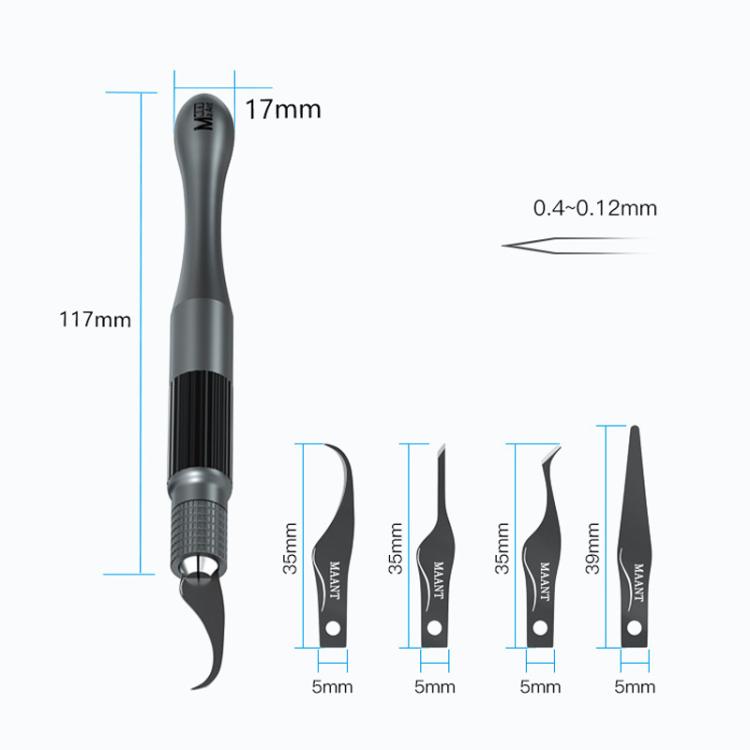 4 in 1 Lama Leva IC / CPU Disco Rigido Lama Cellulare Scheda Madre Riparazione Raschiatura Gomma Degommatura Strumenti, MY-102