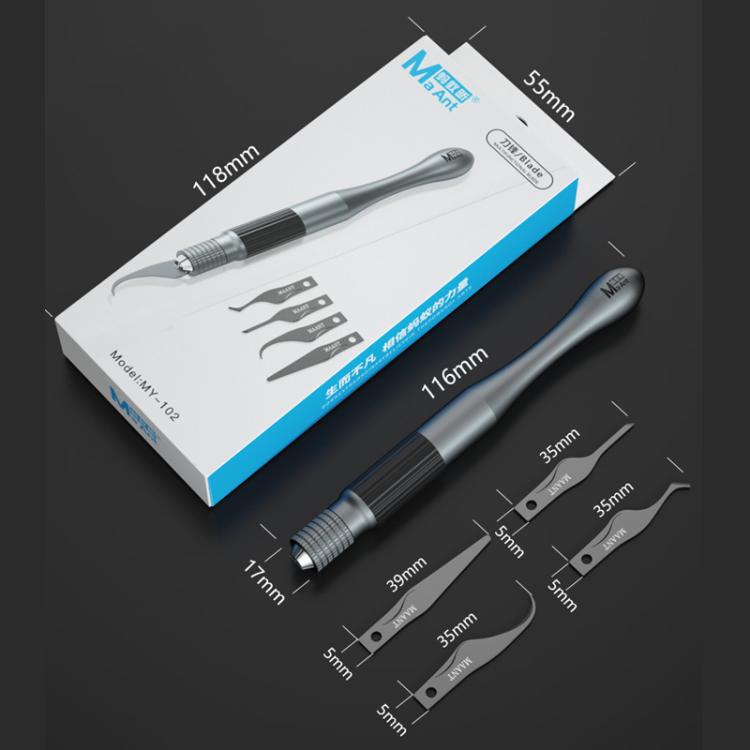 4 in 1 Lama Leva IC / CPU Disco Rigido Lama Cellulare Scheda Madre Riparazione Raschiatura Gomma Degommatura Strumenti, MY-102