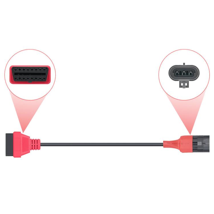 Per SYM SANYANG Moto OBD Cavo 3Pin a OBD2 16Pin Adattatore Diagnostico Scanner Cavo di Estensione