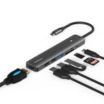 Stazione di aggancio multifunzionale di tipo C Blueendless, 5-in-1 HDMI + PD + USB3.0 + USB2.0 x 2, 7-in-1 HDMI + PD + USB3.0 + USB2.0 x 2 + SD + TF