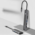 Stazione di aggancio multifunzionale di tipo C Blueendless, 5-in-1 HDMI + PD + USB3.0 + USB2.0 x 2, 7-in-1 HDMI + PD + USB3.0 + USB2.0 x 2 + SD + TF