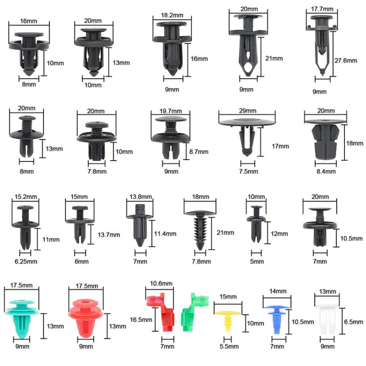 Kit di rimozione dei fermagli di fissaggio per auto, set di fermagli per auto, 680pcs /Set