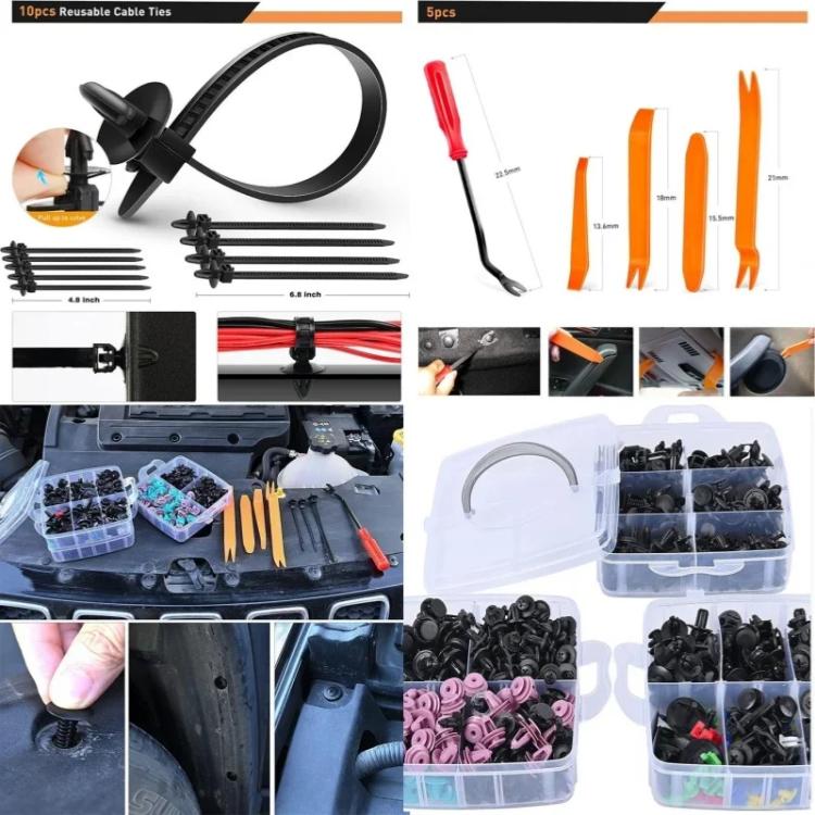 Kit di rimozione dei fermagli di fissaggio per auto, set di fermagli per auto, 680pcs /Set