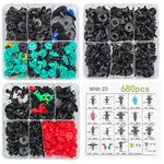 Kit di rimozione dei fermagli di fissaggio per auto, set di fermagli per auto, 680pcs /Set