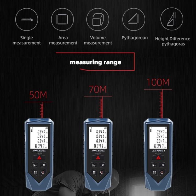 Misuratore di distanza laser portatile 100m ARTBULL