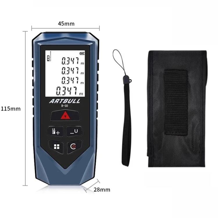 Misuratore distanza laser portatile 50m Artbull