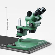 Microscopio stereo trinoculare Riparazione di telefoni cellulari Microscopio ottico per circuiti elettronici HD, MaAnt T3