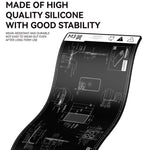 Tappetino isolante termico per banco da lavoro per riparazione computer e telefoni cellulari, tappetino in silicone inodore resistente alle alte temperature, M3 (Black)