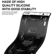 Tappetino isolante termico per banco da lavoro per riparazione computer e telefoni cellulari, tappetino in silicone inodore resistente alle alte temperature, M3 (Black)
