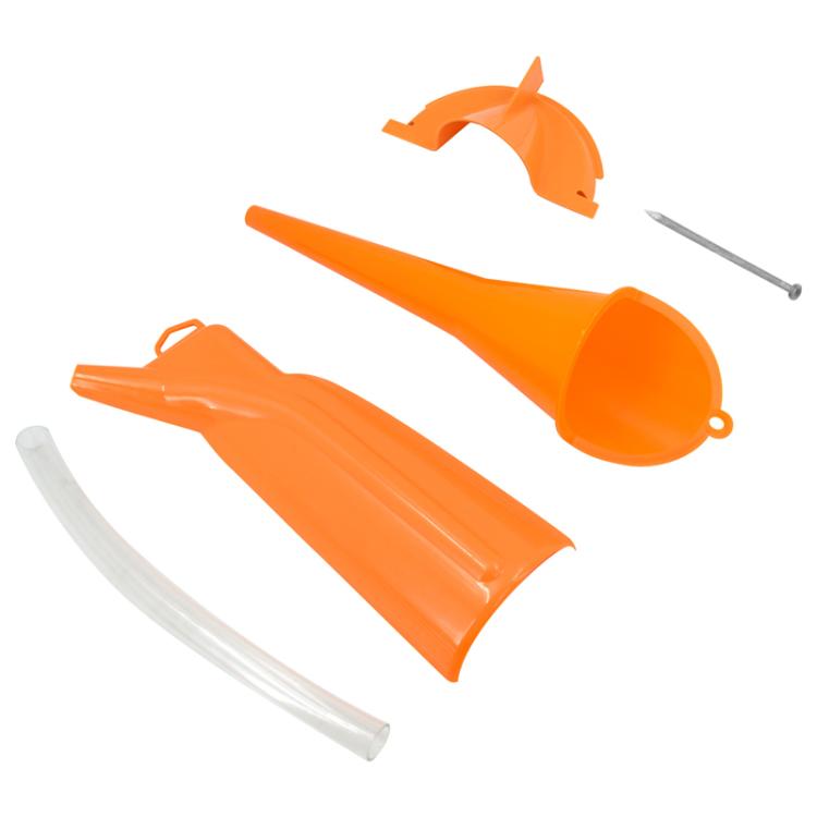 3 pezzi / set per moto Harley imbuto di plastica per deviatore di olio esausto multifunzionale