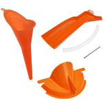 3 pezzi / set per moto Harley imbuto di plastica per deviatore di olio esausto multifunzionale