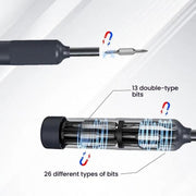 Kit di utensili per cacciavite di precisione a doppia punta 27 in 1, mini strumento di riparazione per telefono cellulare, computer, occhiali