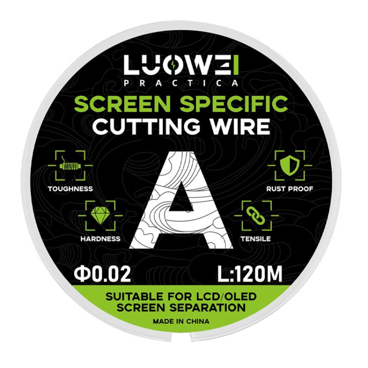 LUOWEI 120M Cell Phone LCD Screen Separation Line High Durezza Taglio Filo diamantato, A 0.02mm, B 0.028mm, C 0.03mm, D 0.035mm