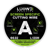 LUOWEI 120M Cell Phone LCD Screen Separation Line High Durezza Taglio Filo diamantato, A 0.02mm, B 0.028mm, C 0.03mm, D 0.035mm