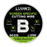 LUOWEI 120M Cell Phone LCD Screen Separation Line High Durezza Taglio Filo diamantato, A 0.02mm, B 0.028mm, C 0.03mm, D 0.035mm
