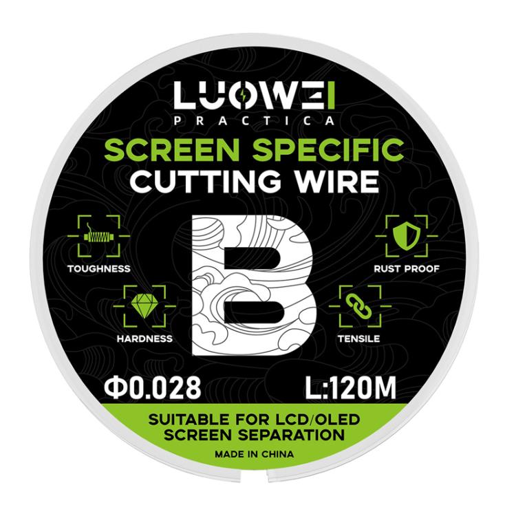 LUOWEI 120M Cell Phone LCD Screen Separation Line High Durezza Taglio Filo diamantato, A 0.02mm, B 0.028mm, C 0.03mm, D 0.035mm