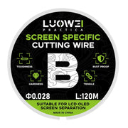 LUOWEI 120M Cell Phone LCD Screen Separation Line High Durezza Taglio Filo diamantato, A 0.02mm, B 0.028mm, C 0.03mm, D 0.035mm